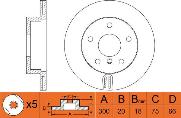 Unipart GBD2049 - Bremžu diski ps1.lv