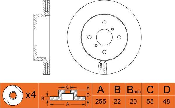 FIT FR0474V - Bremžu diski ps1.lv