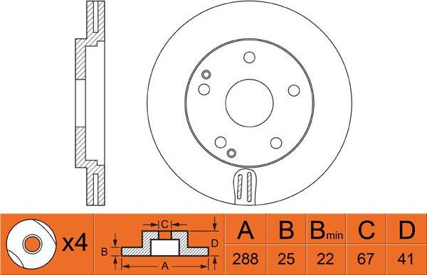 FIT FR0471V - Bremžu diski ps1.lv