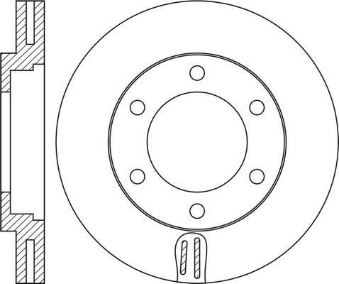 Japanparts J DI-143C - Bremžu diski ps1.lv