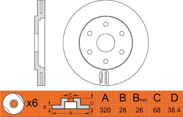 FIT FR0525V - Bremžu diski ps1.lv