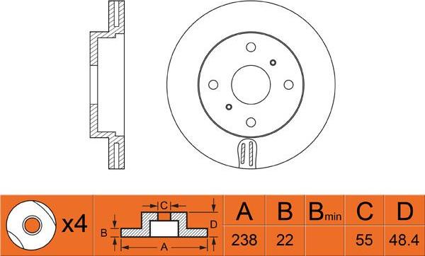 FIT FR0361V - Bremžu diski ps1.lv