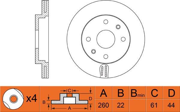 FIT FR0300V - Bremžu diski ps1.lv