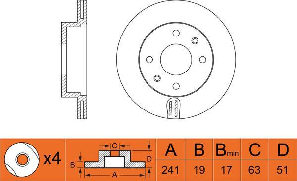 FIT FR0333V - Bremžu diski ps1.lv