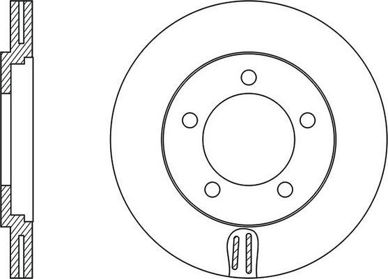 Japanparts J DI-591C - Bremžu diski ps1.lv