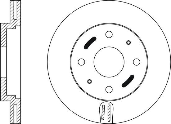 Valeo 672664 - Bremžu diski ps1.lv