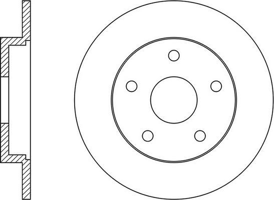 Blue Print ADF124323 - Bremžu diski ps1.lv