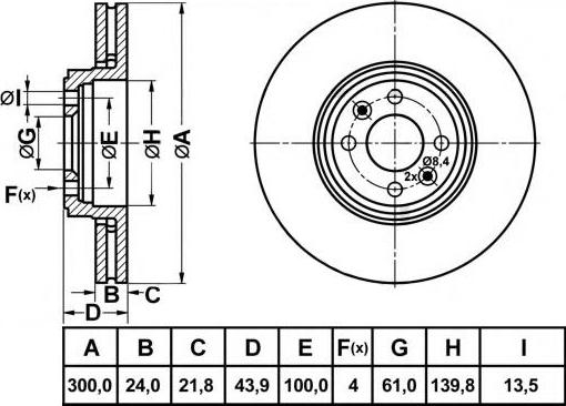 FIT FR1006V - Bremžu diski ps1.lv