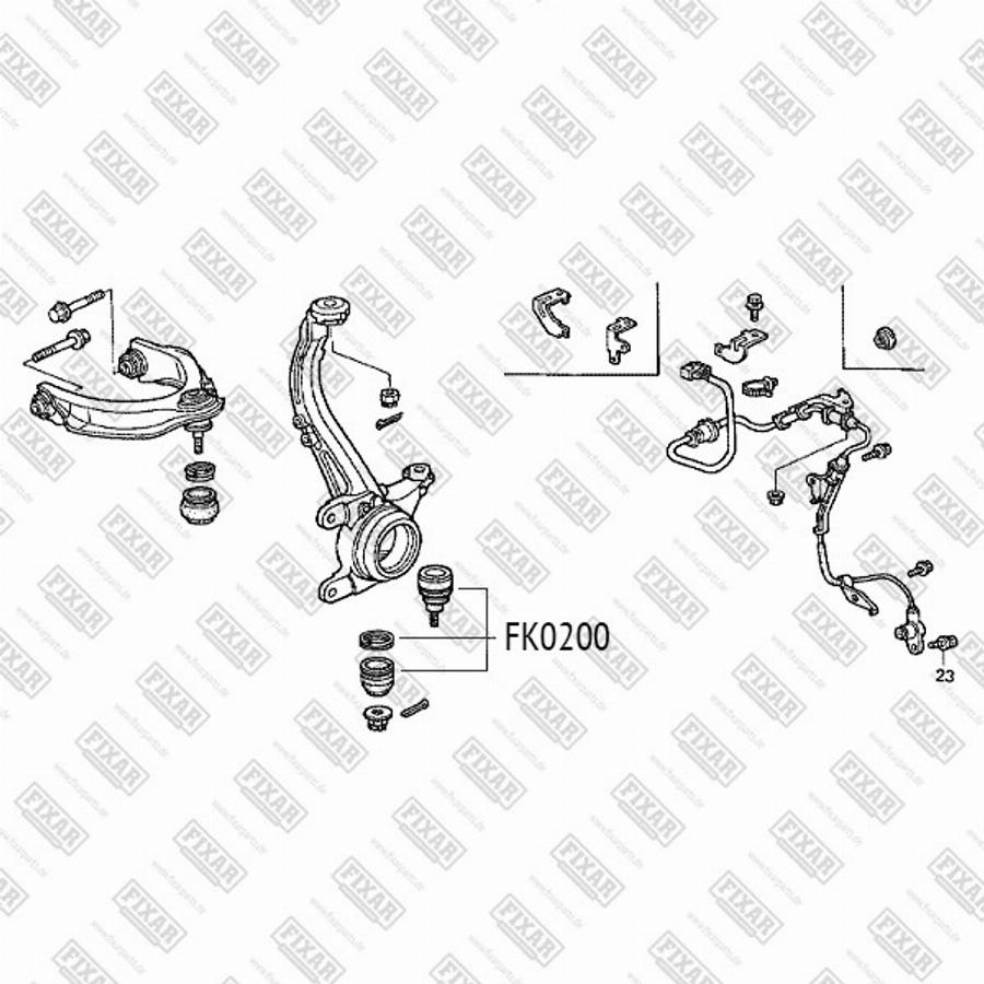 Fixar FK0200 - Balst / Virzošais šarnīrs ps1.lv