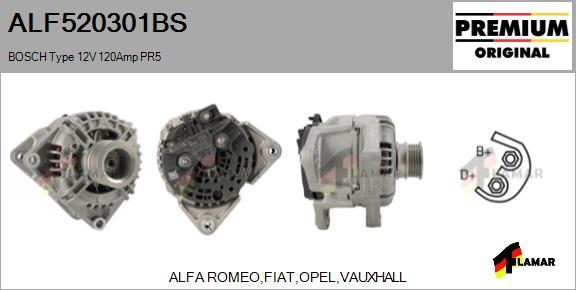 FLAMAR ALF520301BS - Ģenerators ps1.lv