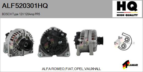 FLAMAR ALF520301HQ - Ģenerators ps1.lv
