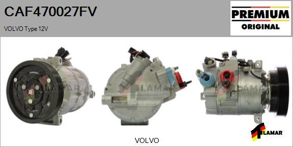 FLAMAR CAF470027FV - Kompresors, Gaisa kond. sistēma ps1.lv