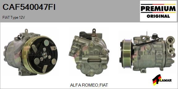 FLAMAR CAF540047FI - Kompresors, Gaisa kond. sistēma ps1.lv