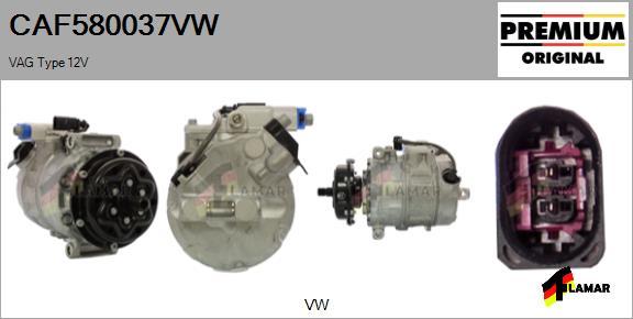 FLAMAR CAF580037VW - Kompresors, Gaisa kond. sistēma ps1.lv