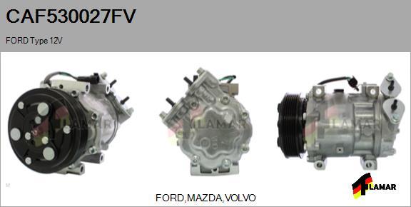 FLAMAR CAF530027FV - Kompresors, Gaisa kond. sistēma ps1.lv