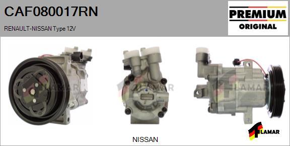 FLAMAR CAF080017RN - Kompresors, Gaisa kond. sistēma ps1.lv