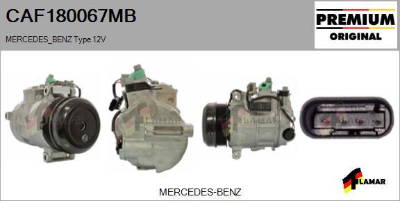 FLAMAR CAF180067MB - Kompresors, Gaisa kond. sistēma ps1.lv