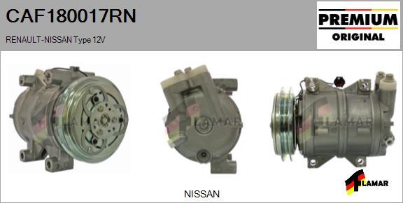 FLAMAR CAF180017RN - Kompresors, Gaisa kond. sistēma ps1.lv