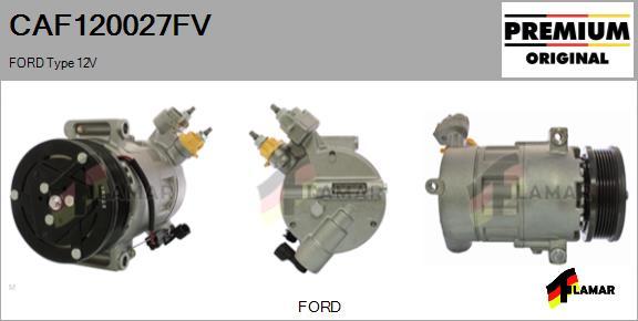 FLAMAR CAF120027FV - Kompresors, Gaisa kond. sistēma ps1.lv