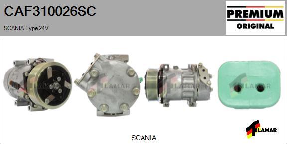 FLAMAR CAF310026SC - Kompresors, Gaisa kond. sistēma ps1.lv