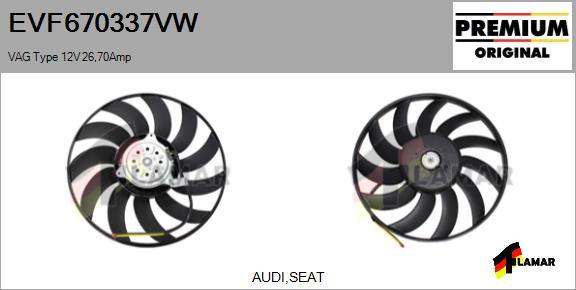 FLAMAR EVF670337VW - Ventilators, Motora dzesēšanas sistēma ps1.lv