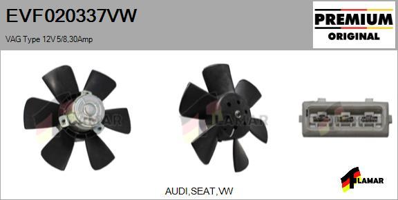 FLAMAR EVF020337VW - Ventilators, Motora dzesēšanas sistēma ps1.lv