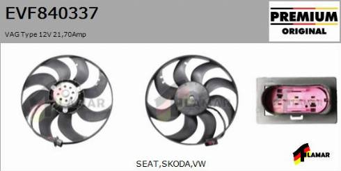 FLAMAR EVF840337
 - Ventilators, Motora dzesēšanas sistēma ps1.lv