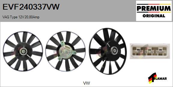 FLAMAR EVF240337VW - Ventilators, Motora dzesēšanas sistēma ps1.lv