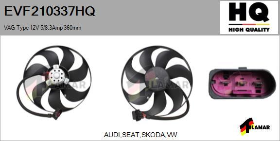 FLAMAR EVF210337HQ - Ventilators, Motora dzesēšanas sistēma ps1.lv