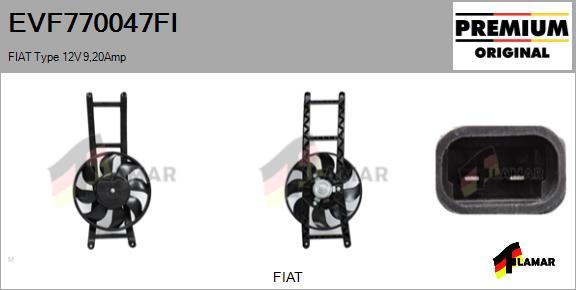 FLAMAR EVF770047FI - Elektromotors, Dzes. sist. radiatora ventilators ps1.lv