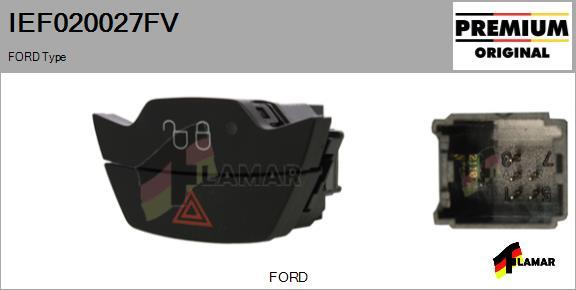 FLAMAR IEF020027FV - Avārijas gaismas signāla slēdzis ps1.lv