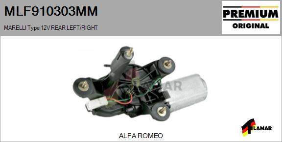 FLAMAR MLF910303MM - Stikla tīrītāju motors ps1.lv