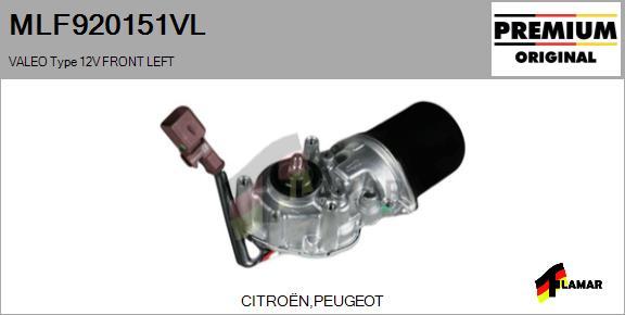 FLAMAR MLF920151VL - Stikla tīrītāju motors ps1.lv