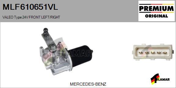 FLAMAR MLF610651VL - Stikla tīrītāju motors ps1.lv