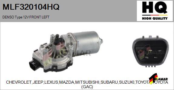 FLAMAR MLF320104HQ - Stikla tīrītāju motors ps1.lv