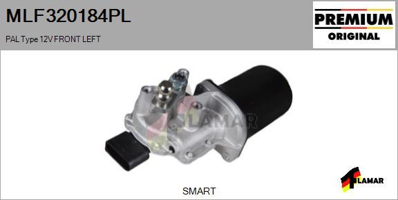 FLAMAR MLF320184PL - Stikla tīrītāju motors ps1.lv