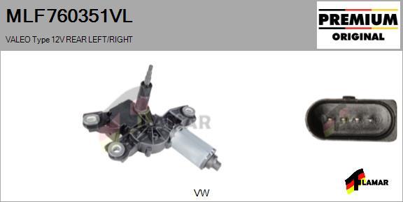 FLAMAR MLF760351VL - Stikla tīrītāju motors ps1.lv
