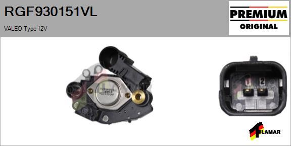 FLAMAR RGF930151VL - Ģeneratora sprieguma regulators ps1.lv