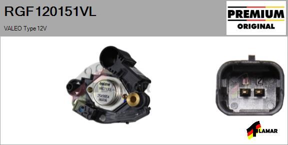 FLAMAR RGF120151VL - Ģeneratora sprieguma regulators ps1.lv