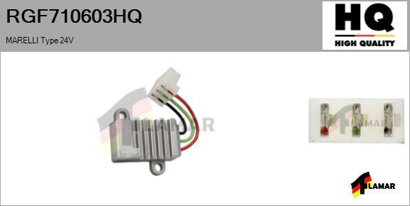 FLAMAR RGF710603HQ - Ģeneratora sprieguma regulators ps1.lv