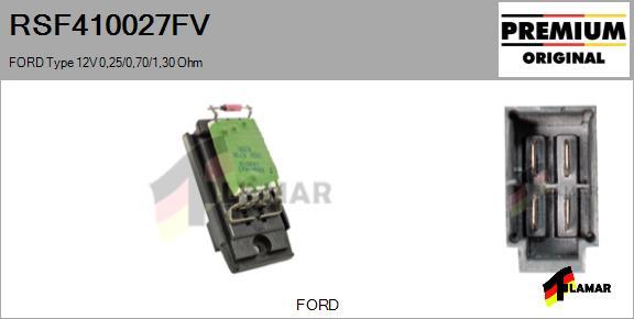 FLAMAR RSF410027FV - Rezistors, Salona ventilators ps1.lv