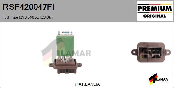 FLAMAR RSF420047FI - Rezistors, Salona ventilators ps1.lv