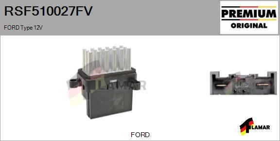 FLAMAR RSF510027FV - Rezistors, Salona ventilators ps1.lv