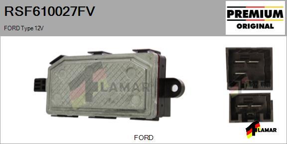 FLAMAR RSF610027FV - Rezistors, Salona ventilators ps1.lv