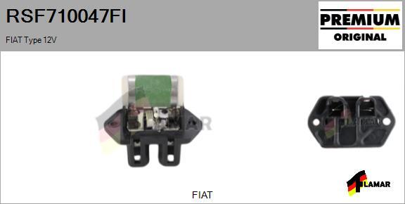 FLAMAR RSF710047FI - Papildus rezistors, Elektromotors-Radiatora ventilators ps1.lv