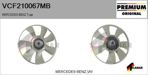 FLAMAR VCF210067MB - Sajūgs, Radiatora ventilators ps1.lv