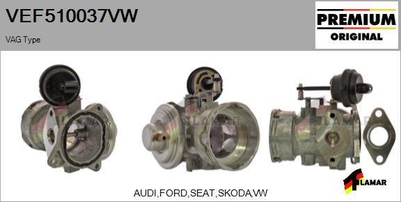 FLAMAR VEF510037VW - Izpl. gāzu recirkulācijas vārsts ps1.lv