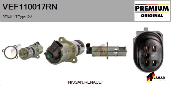 FLAMAR VEF110017RN - Izpl. gāzu recirkulācijas vārsts ps1.lv