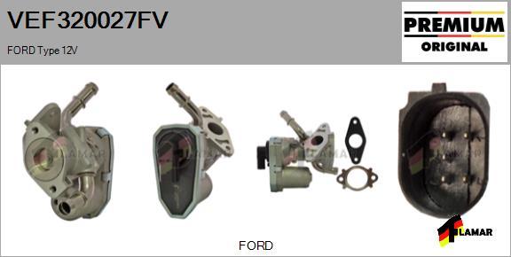 FLAMAR VEF320027FV - Izpl. gāzu recirkulācijas vārsts ps1.lv