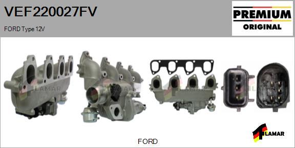 FLAMAR VEF220027FV - Izpl. gāzu recirkulācijas vārsts ps1.lv